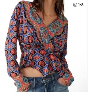 Free People Falling For You Top. L. EUC!